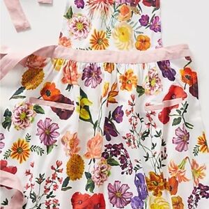 Anthropologie Nathalie Lete Helena Floral Cotton Apron